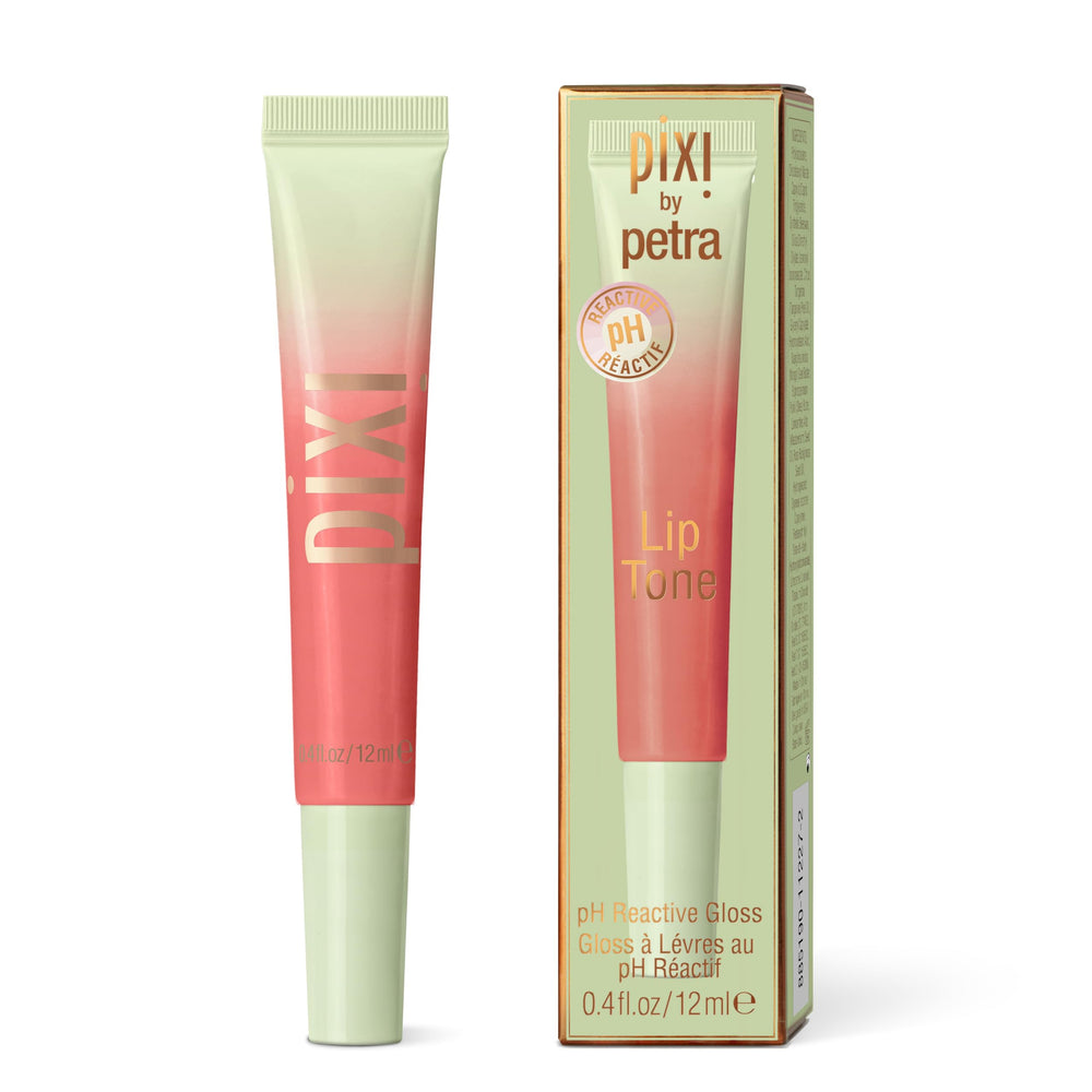Pixi LipTone Peachyness front packaging showing tube and label, easy-to-carry gloss