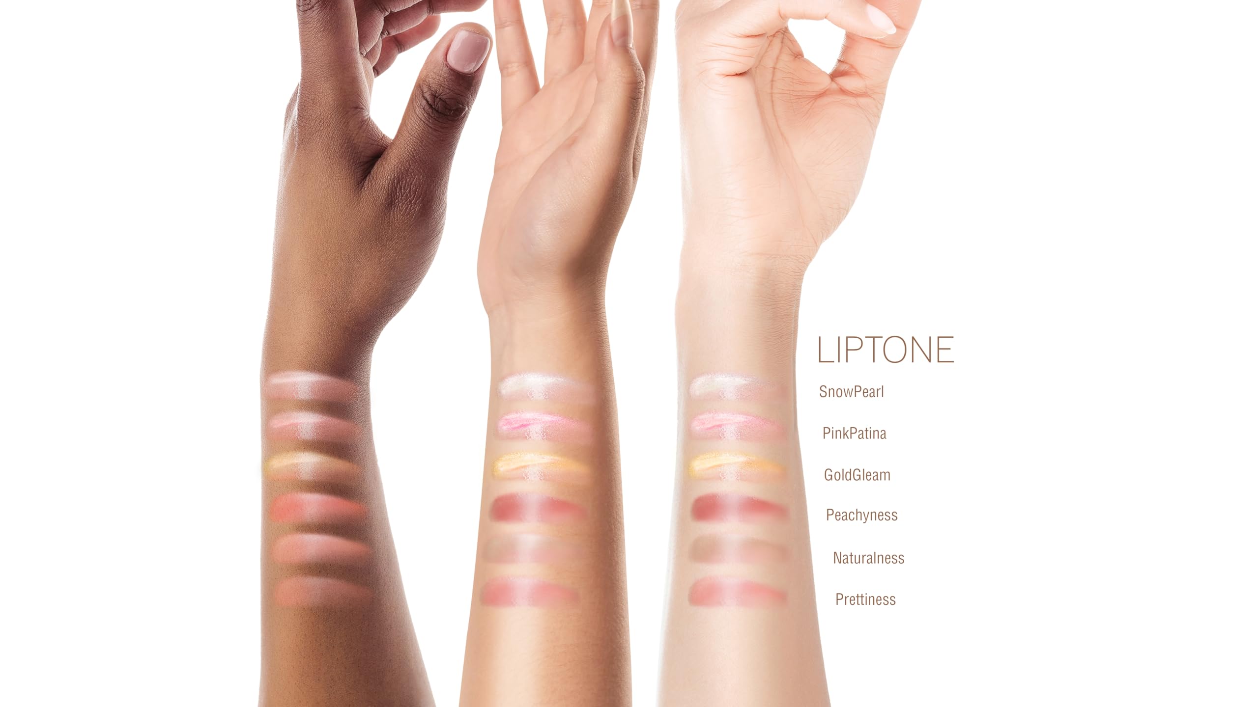 Pixi LipTone swatch texture on skin highlighting glossy, non-sticky finish and hydration