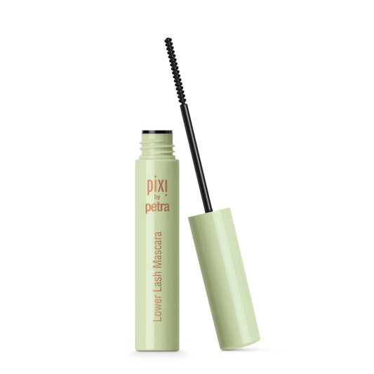 Pixi lower lash mascara front tube showing compact design and portability