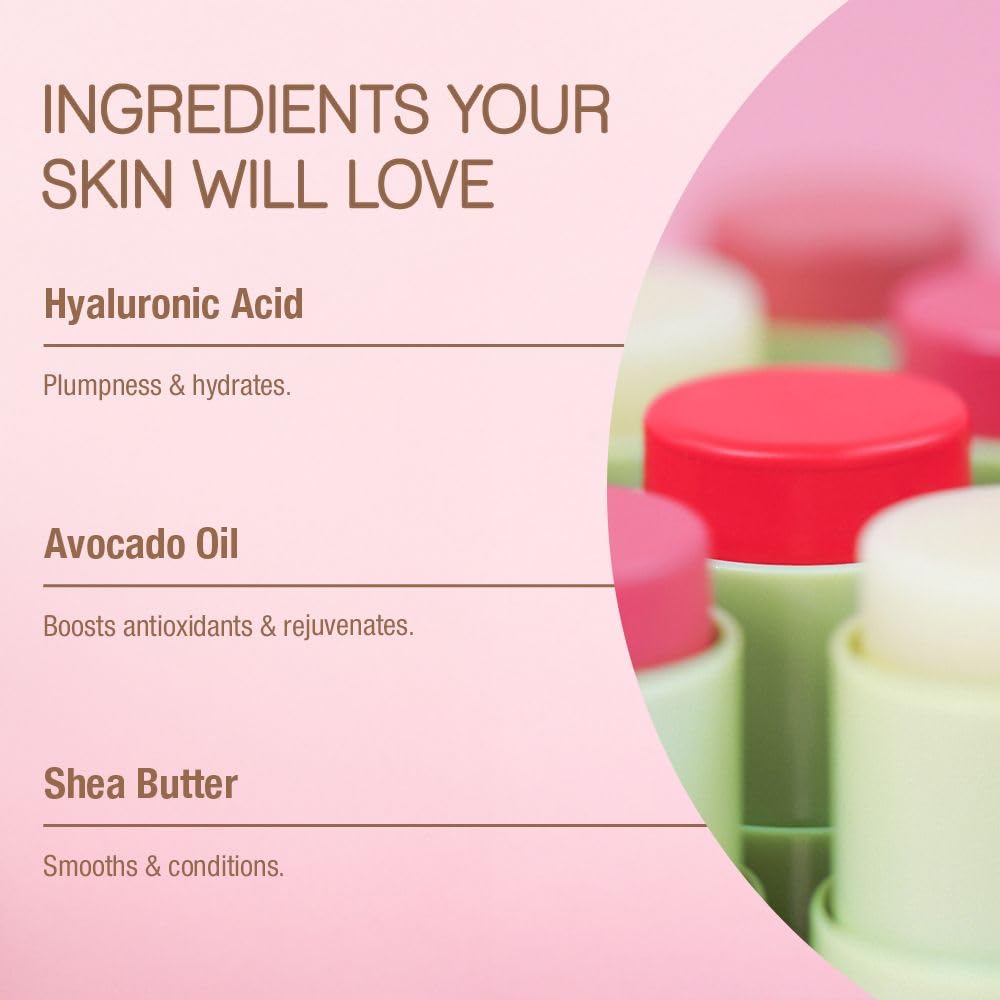 Pixi +Hydra LipTreat held in hand to show size and portability for on-the-go touch ups