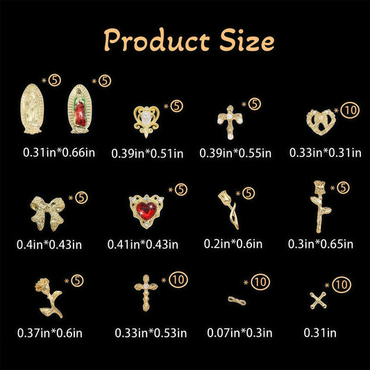Pizadix close-up of Virgin Mary charm highlighting intricate detail and elegance