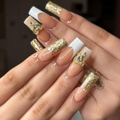 Pizadix charms being applied to a fingernail to illustrate easy styling