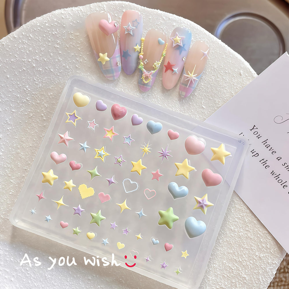 Pizadix resin charms on mold ready to release, speeds up nail decoration process