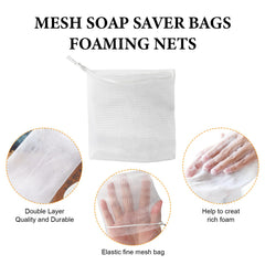 PKRFCJ pouch filled with soap scraps demonstrating waste reduction and reuse