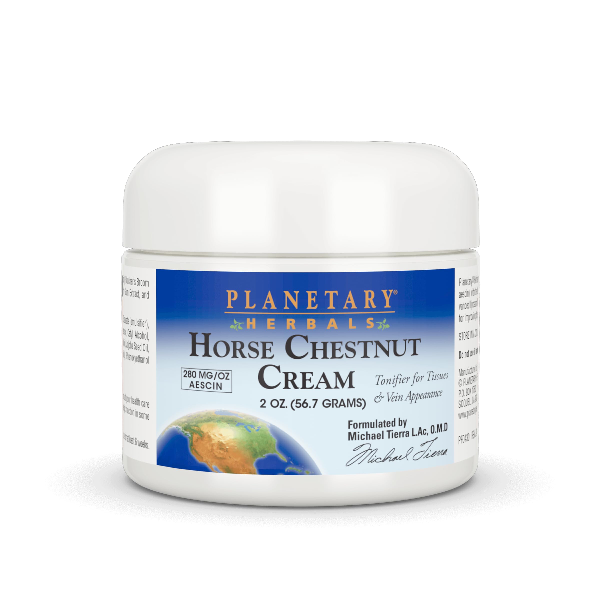 Planetary Herbals jar front view showing product and clear labeling for easy identification