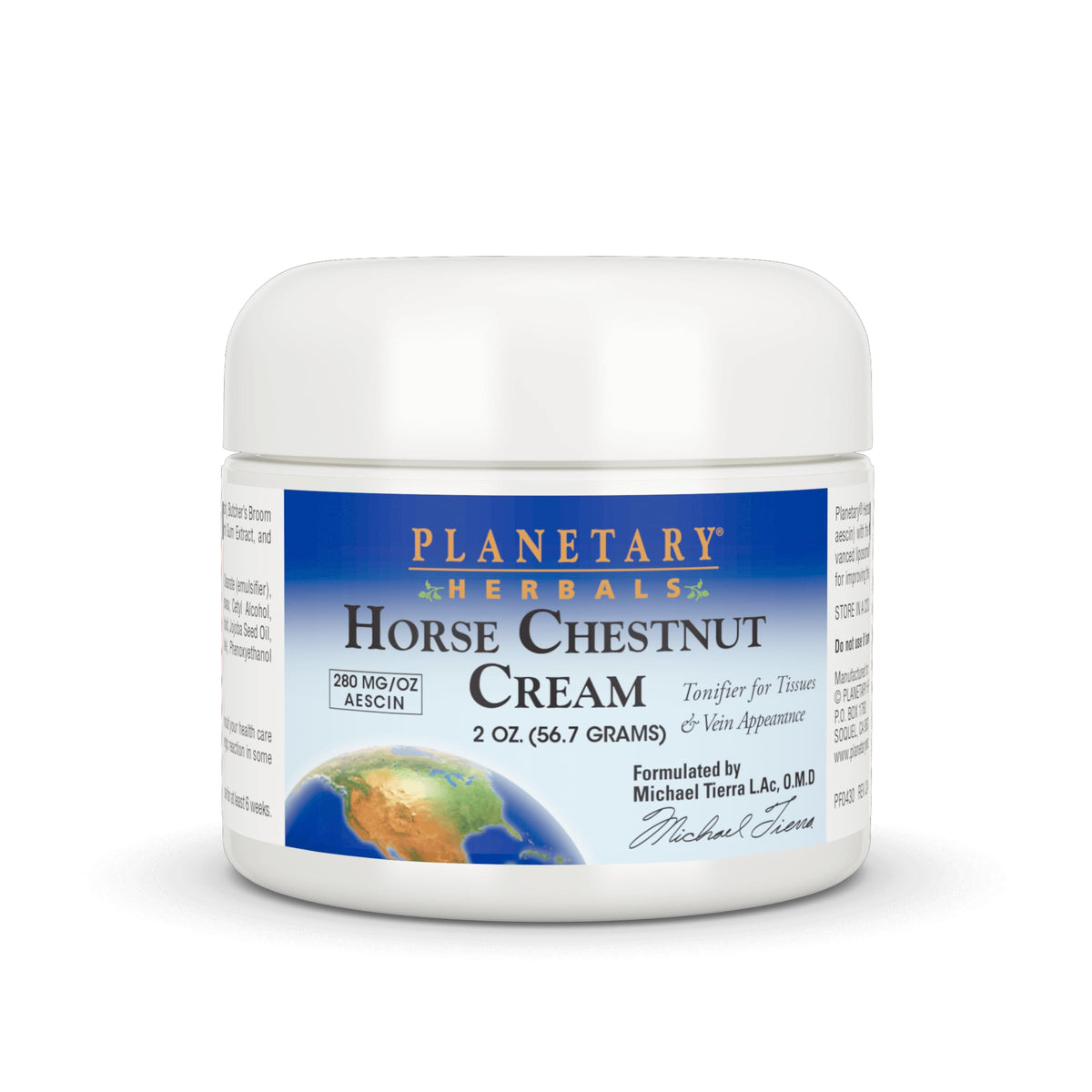 Planetary Herbals jar front view showing product and clear labeling for easy identification