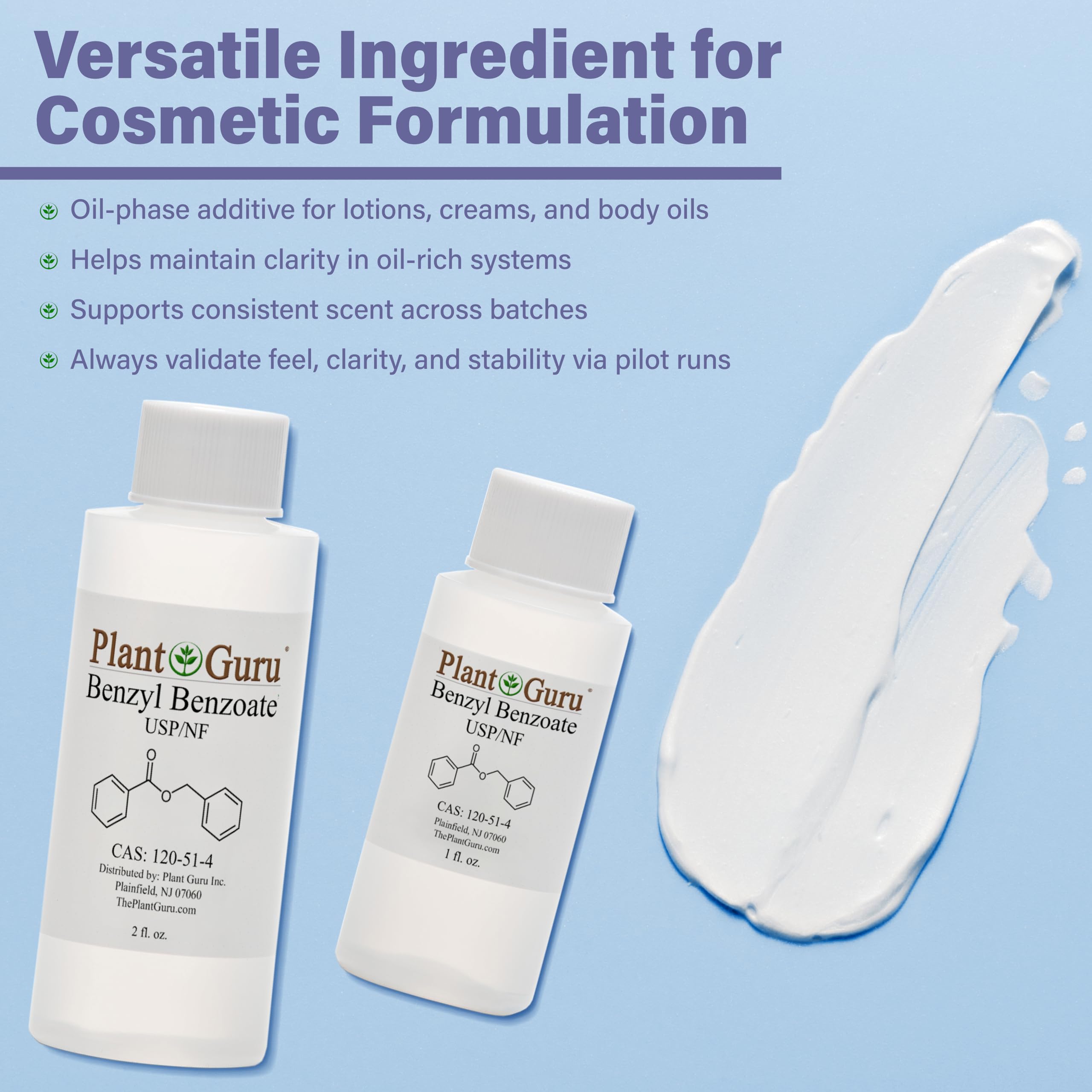 Plant Guru benzyl benzoate mixed with fragrance oils to show blending benefit