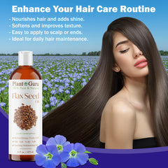 Plant Guru oil used on hair for visible conditioning and shine