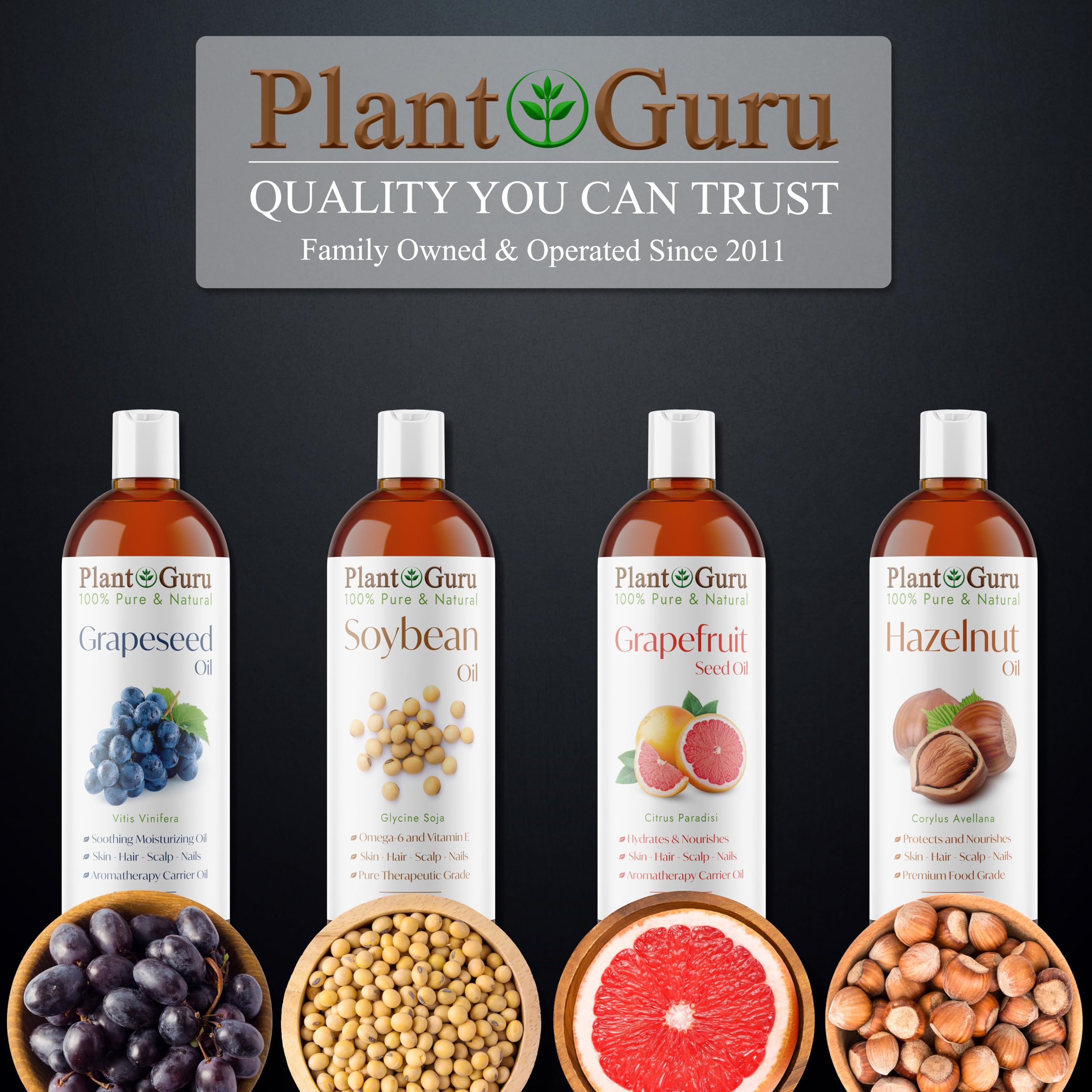 Plant Guru oil on bathroom shelf staged for daily skincare routine inspiration