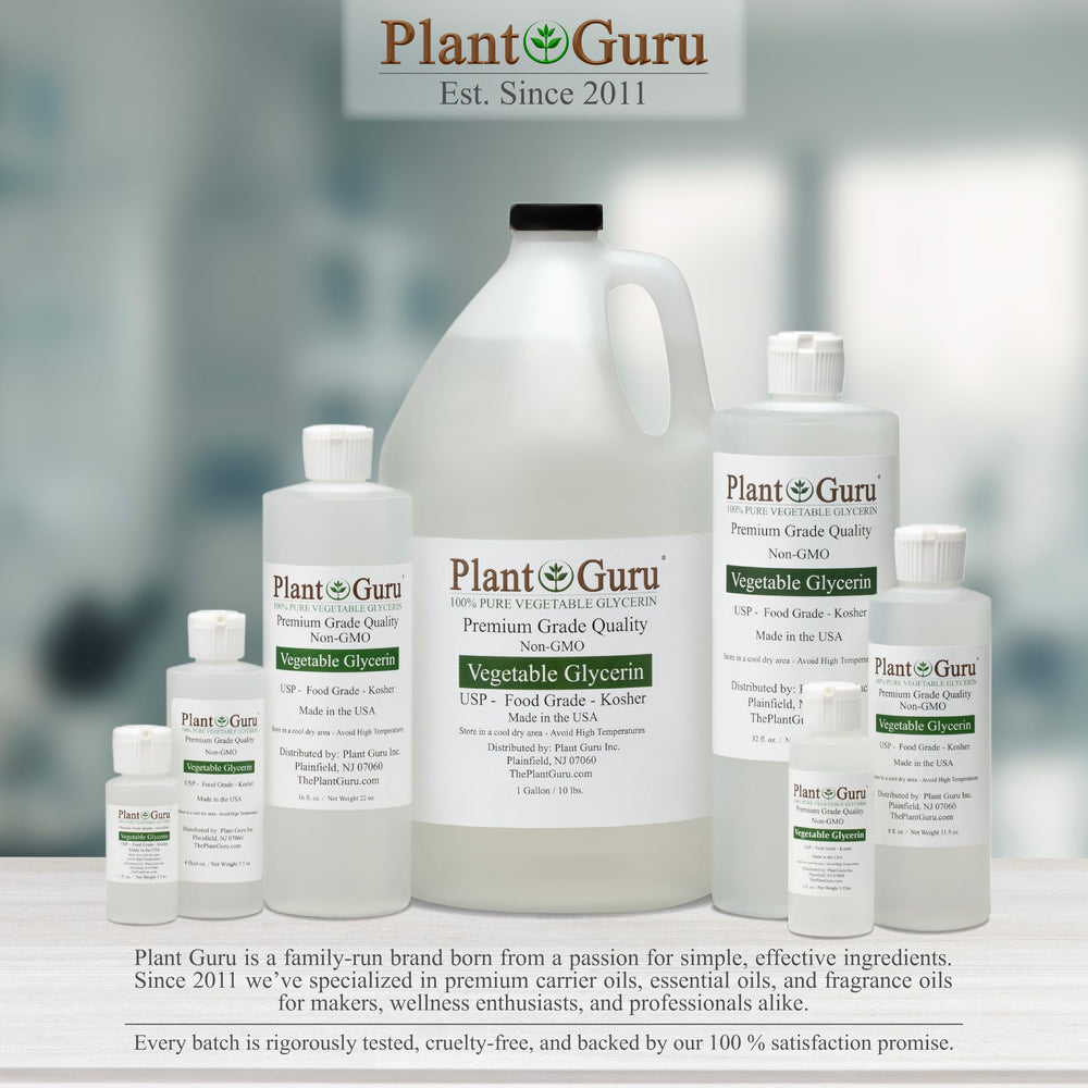 Plant Guru bottle staged in a bathroom with towels, fits home DIY routines