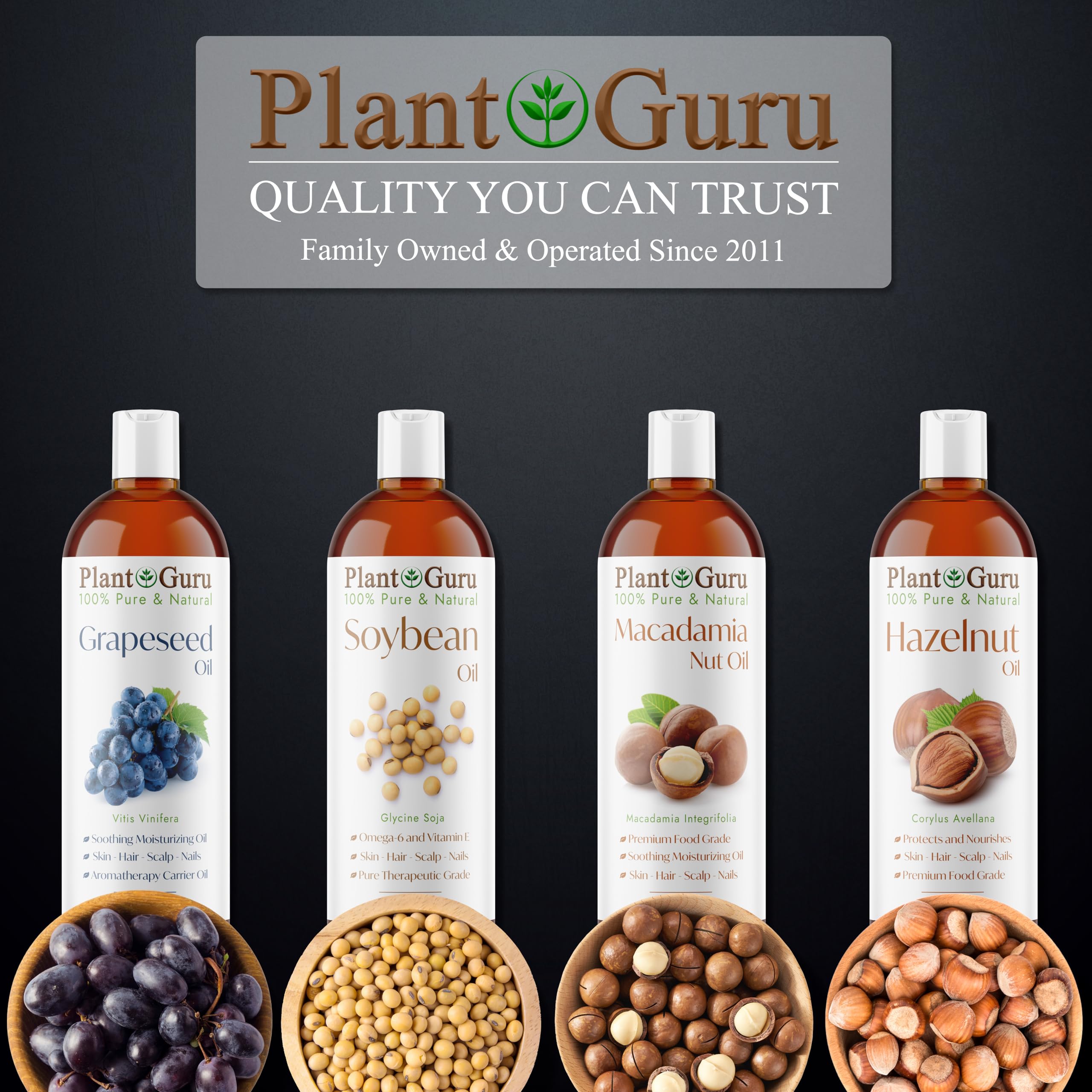 Plant Guru macadamia oil with DIY balm ingredients for homemade cosmetics