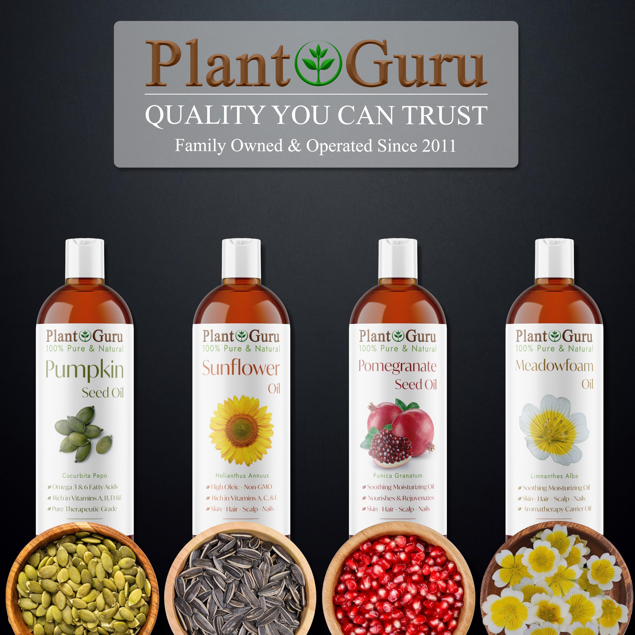 Plant Guru meadowfoam oil in bathroom setting illustrating daily skincare use