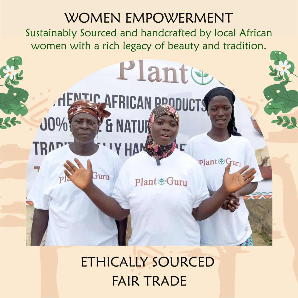Plant Guru shea butter in small containers while making lip balm benefit