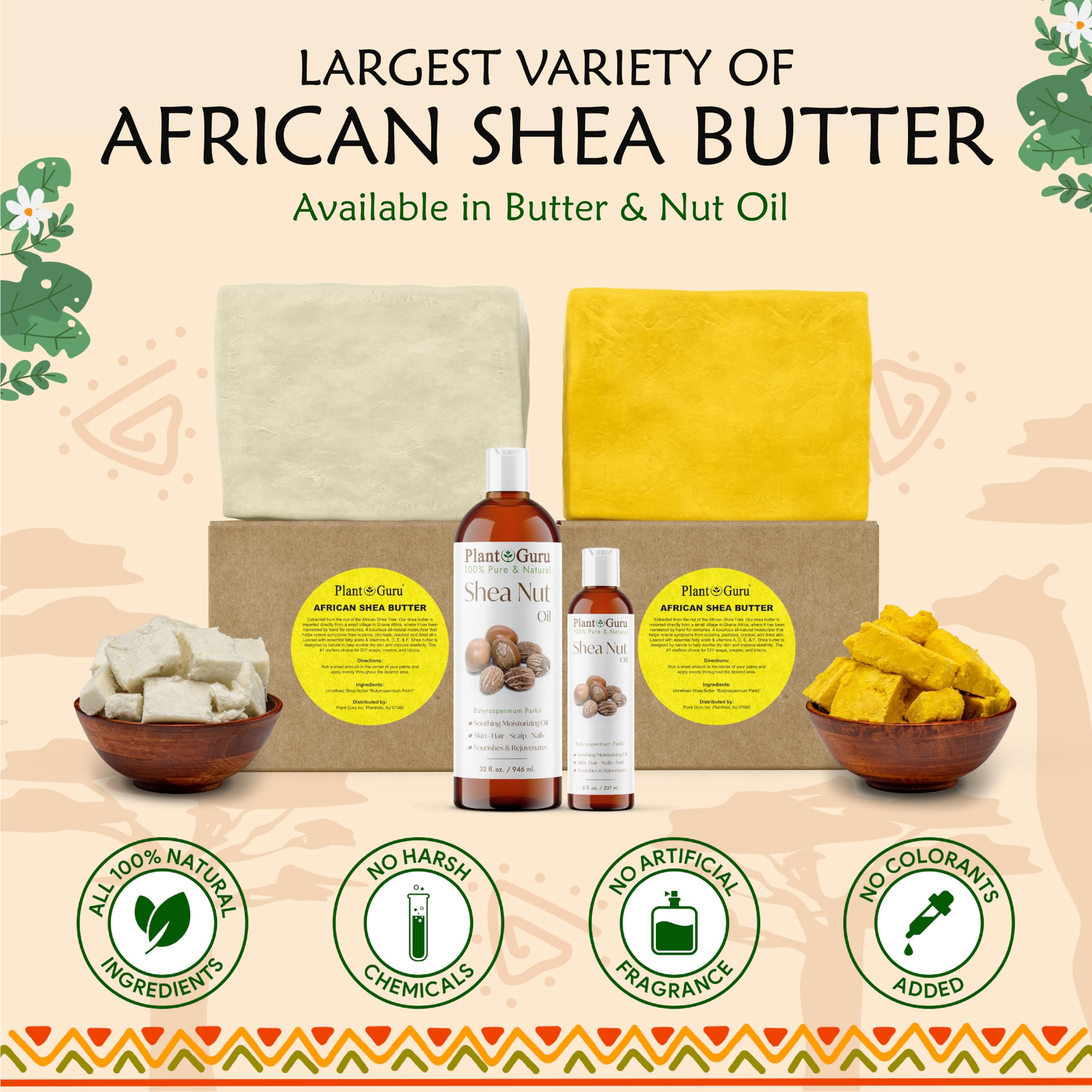Plant Guru using shea butter on hair ends to restore shine and reduce frizz