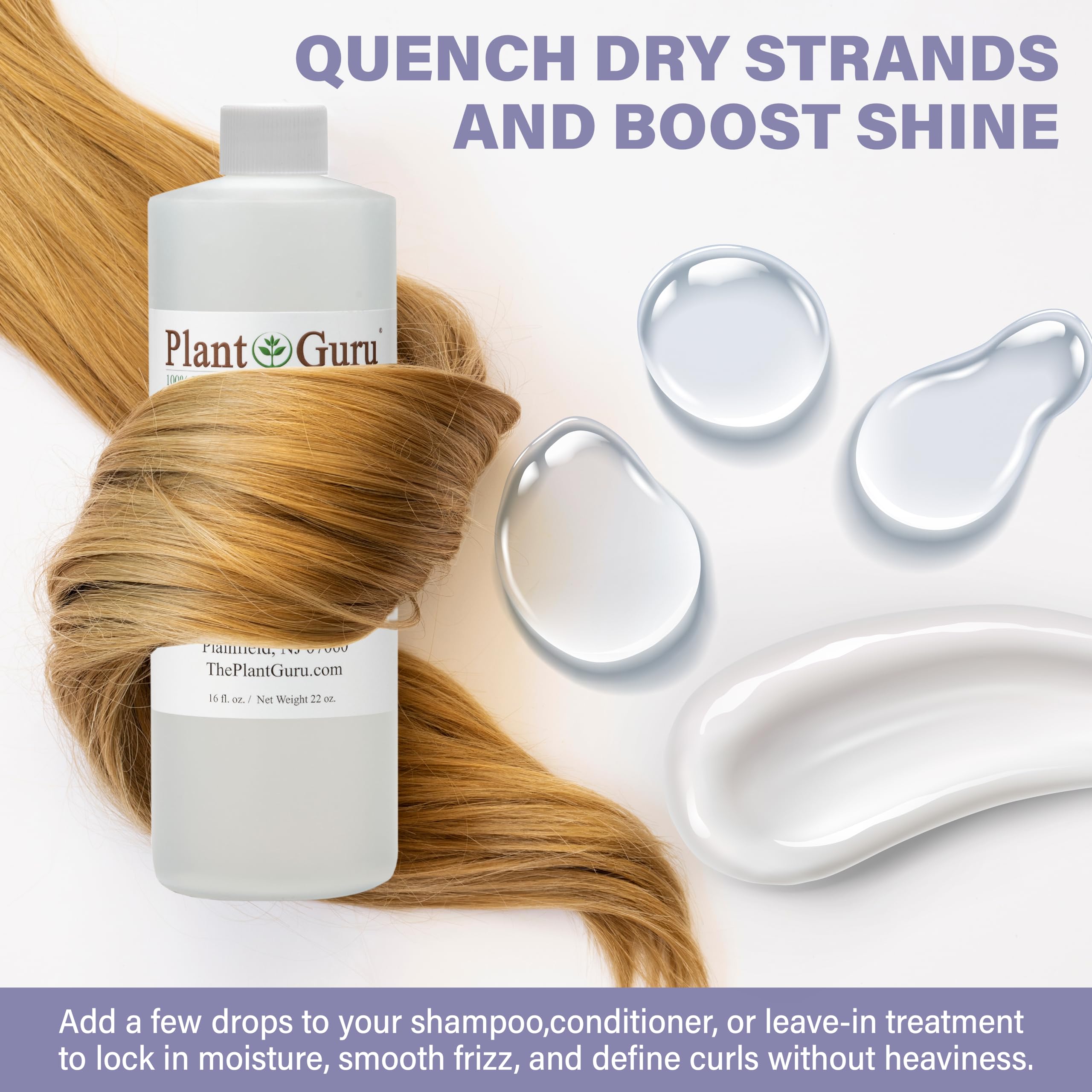 Plant Guru bottle next to handmade soap bars, improves lather and moisture