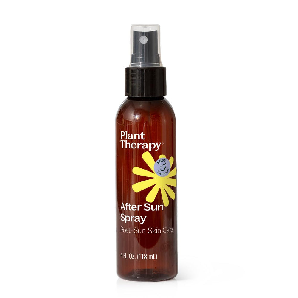 Plant Therapy front packaging of After Sun Spray showing bottle benefit cooling