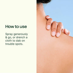 Plant Therapy mist spraying onto skin for instant cooling relief