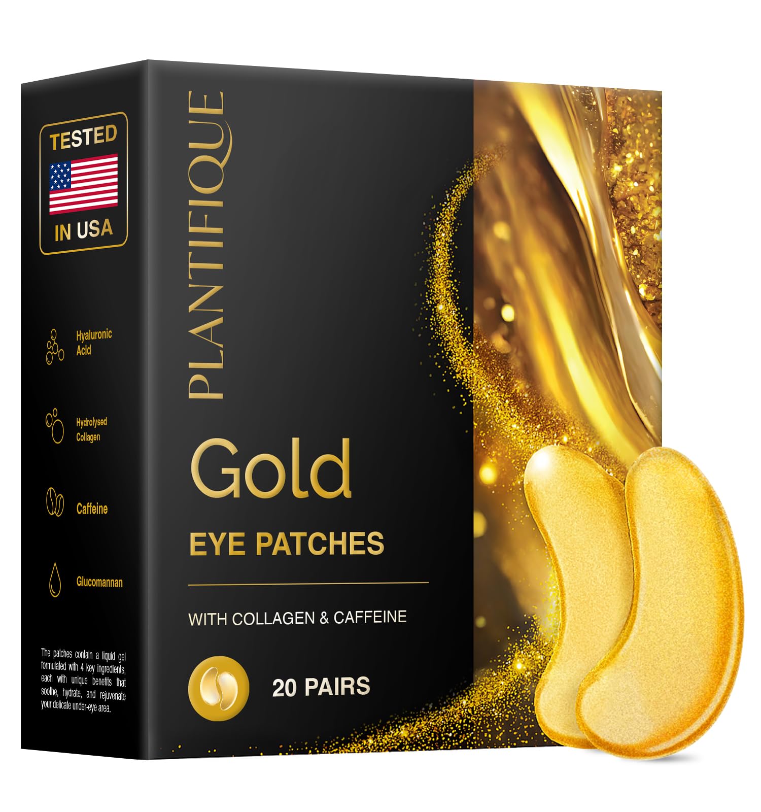 PLANTIFIQUE front packaging showing 20 pairs and product benefits for travel convenience