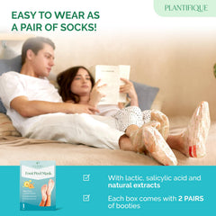 PLANTIFIQUE before and after feet comparison showing smoother heels