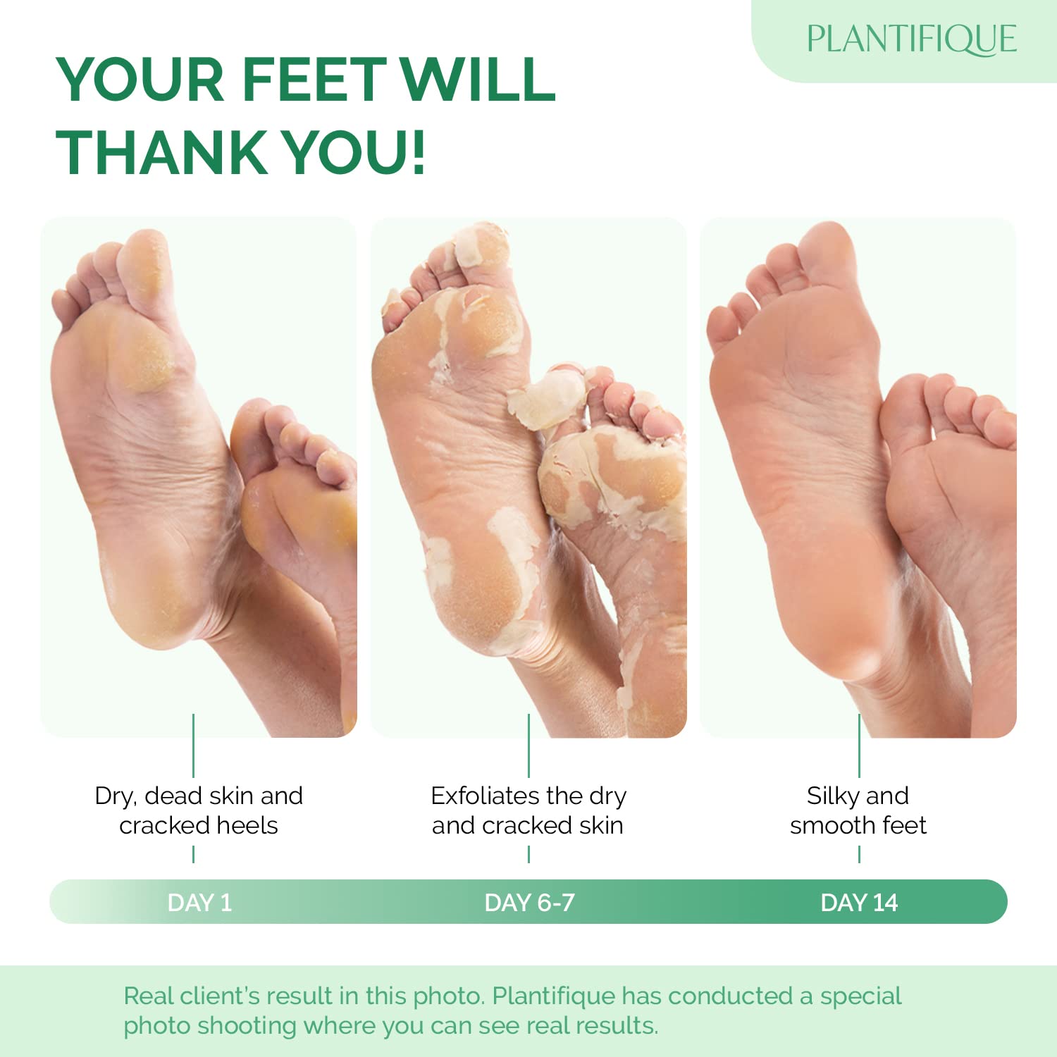 PLANTIFIQUE open booties with product liquid visible and easy application