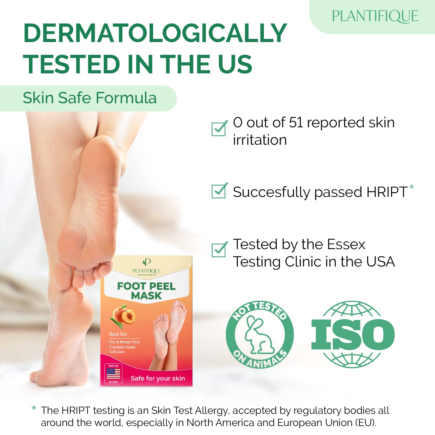 PLANTIFIQUE foot inside bootie during soak illustrating comfortable at-home use