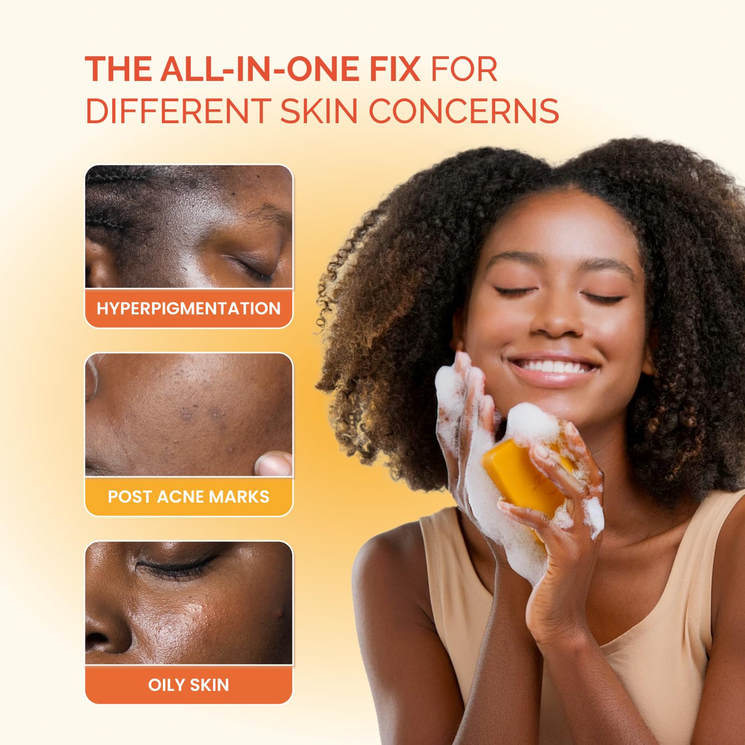 PLANTIFIQUE soap lathered into foam, illustrating effective cleansing and mild exfoliation