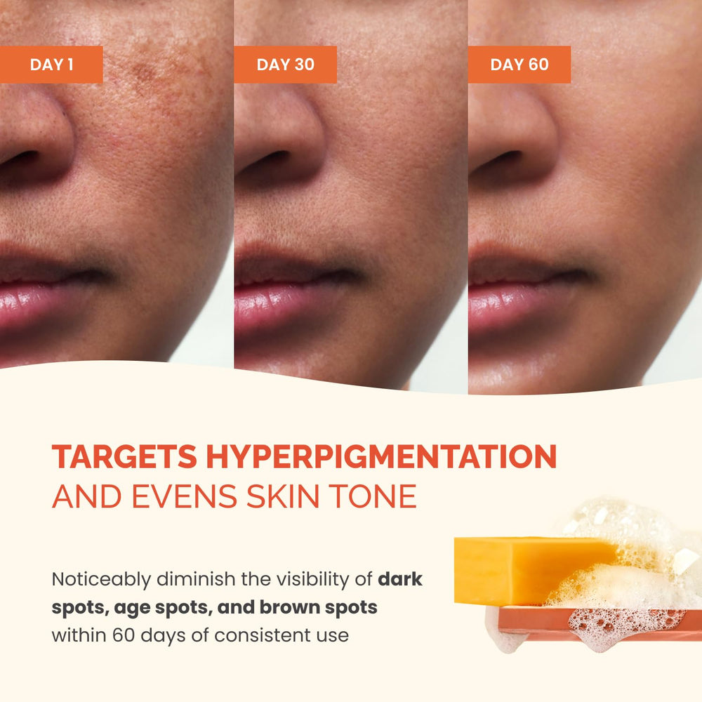 PLANTIFIQUE soap applied to face with hands, showing gentle daily use benefit