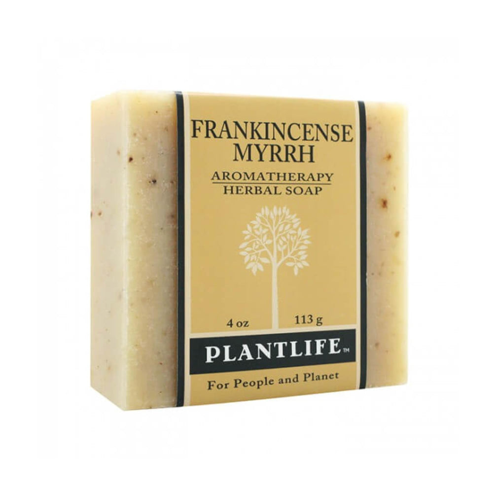 Plantlife front packaging showing bar soap and calming scent benefit