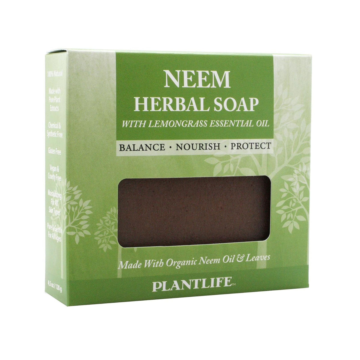Plantlife neem bar front packaging showing brand and clean plant-based presentation