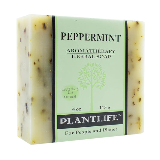 Plantlife front packaging showing peppermint bar and size benefit