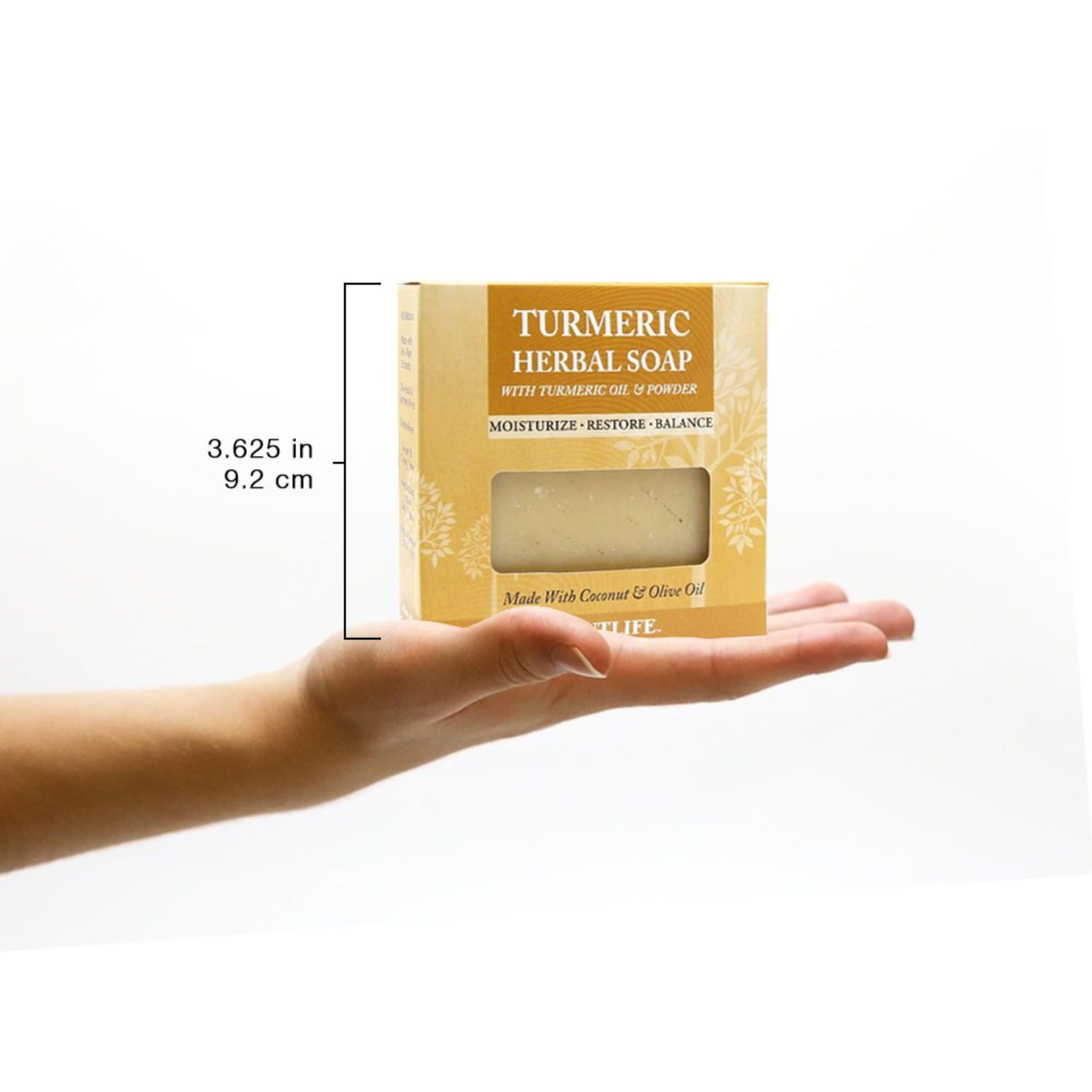 Plantlife turmeric bar soap being hand-poured in small batch to highlight handcrafted quality