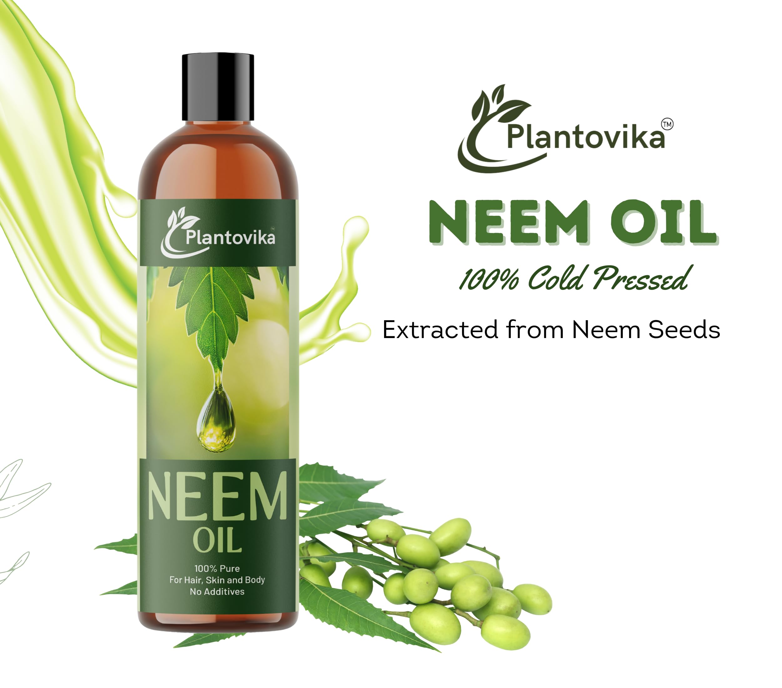 Plantovika close-up of neem oil texture highlighting unrefined clarity and richness