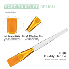 Plazuria two silicone applicator brushes displayed for gentle, hygienic use
