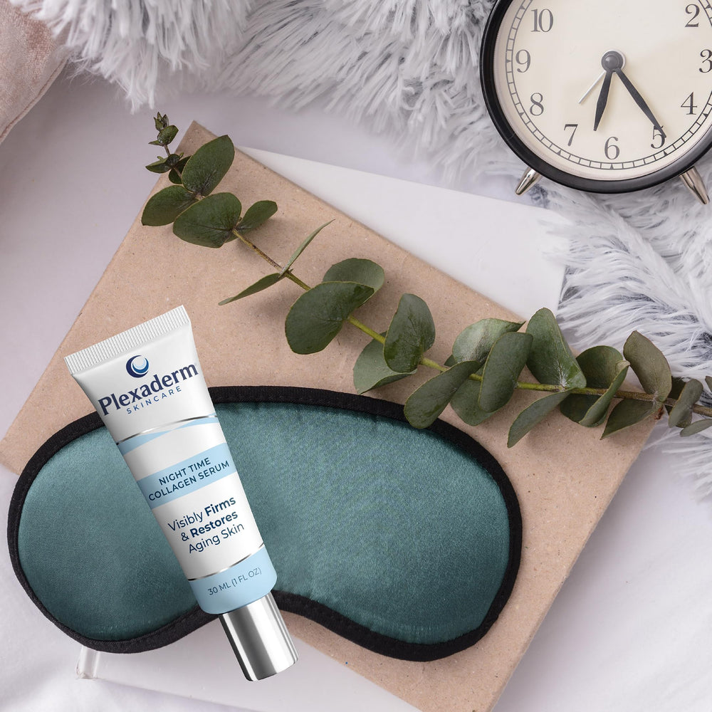 Plexaderm application on hand illustrating smooth spread and nightly regimen convenience