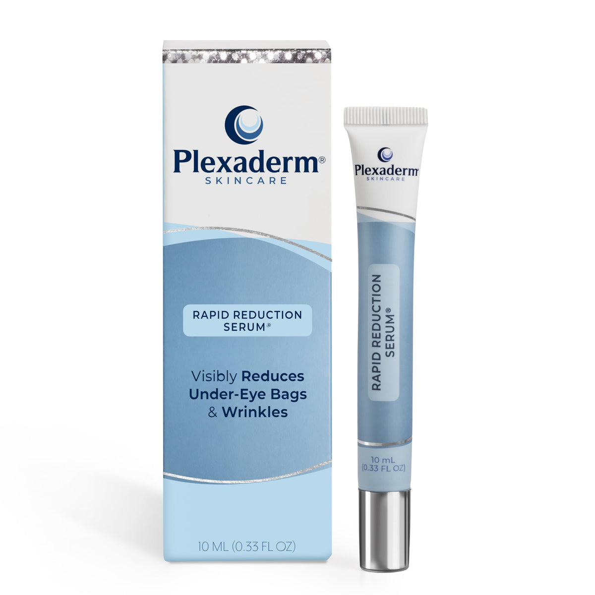 Plexaderm front tube showing product branding and benefit