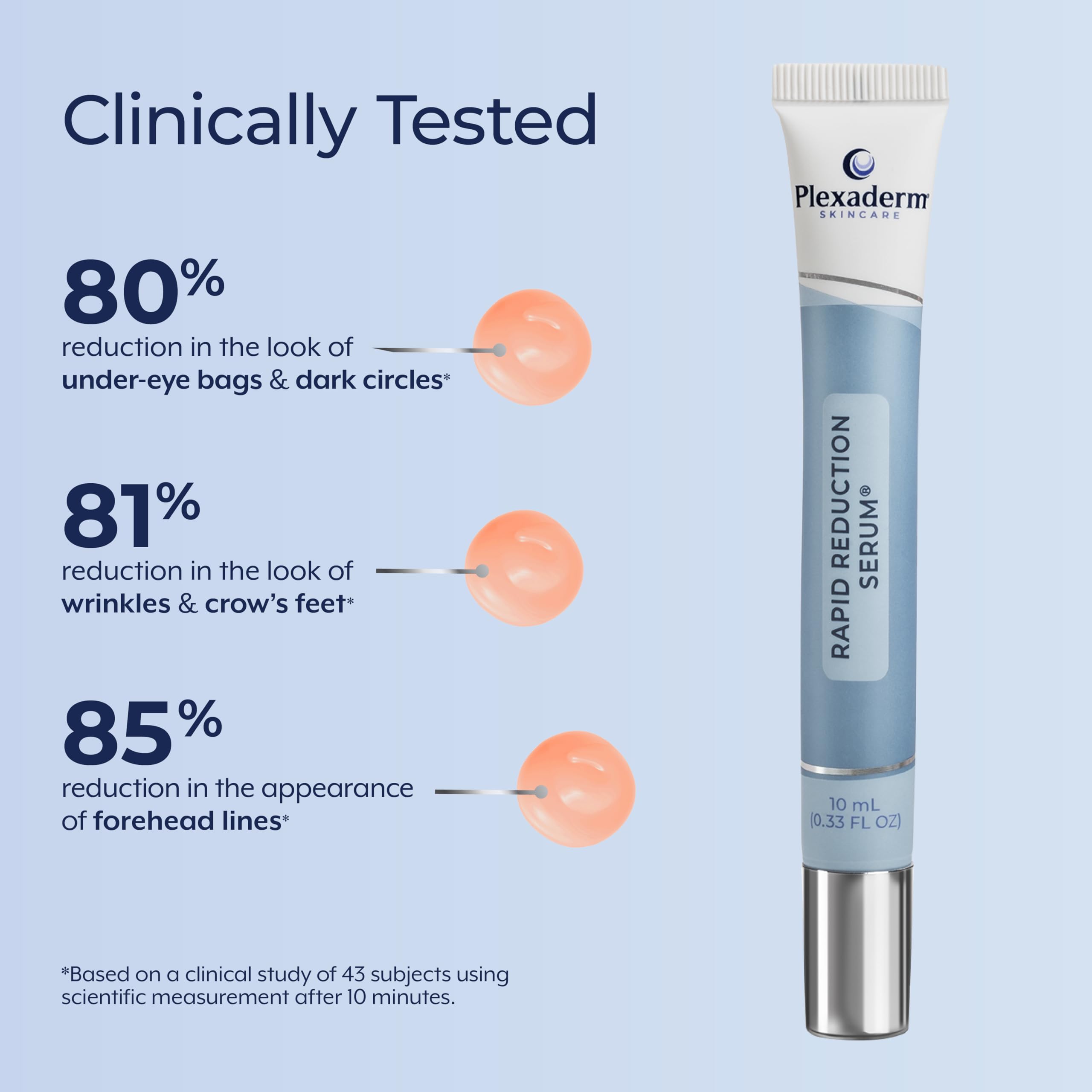 Plexaderm applied in bathroom mirror showing ready-for-event confidence benefit