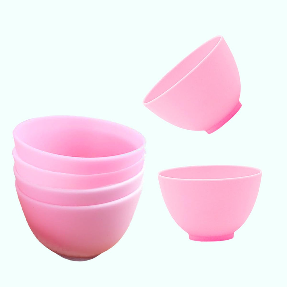 PLINNILUY front view of six colorful bowls showing compact set and quick organization