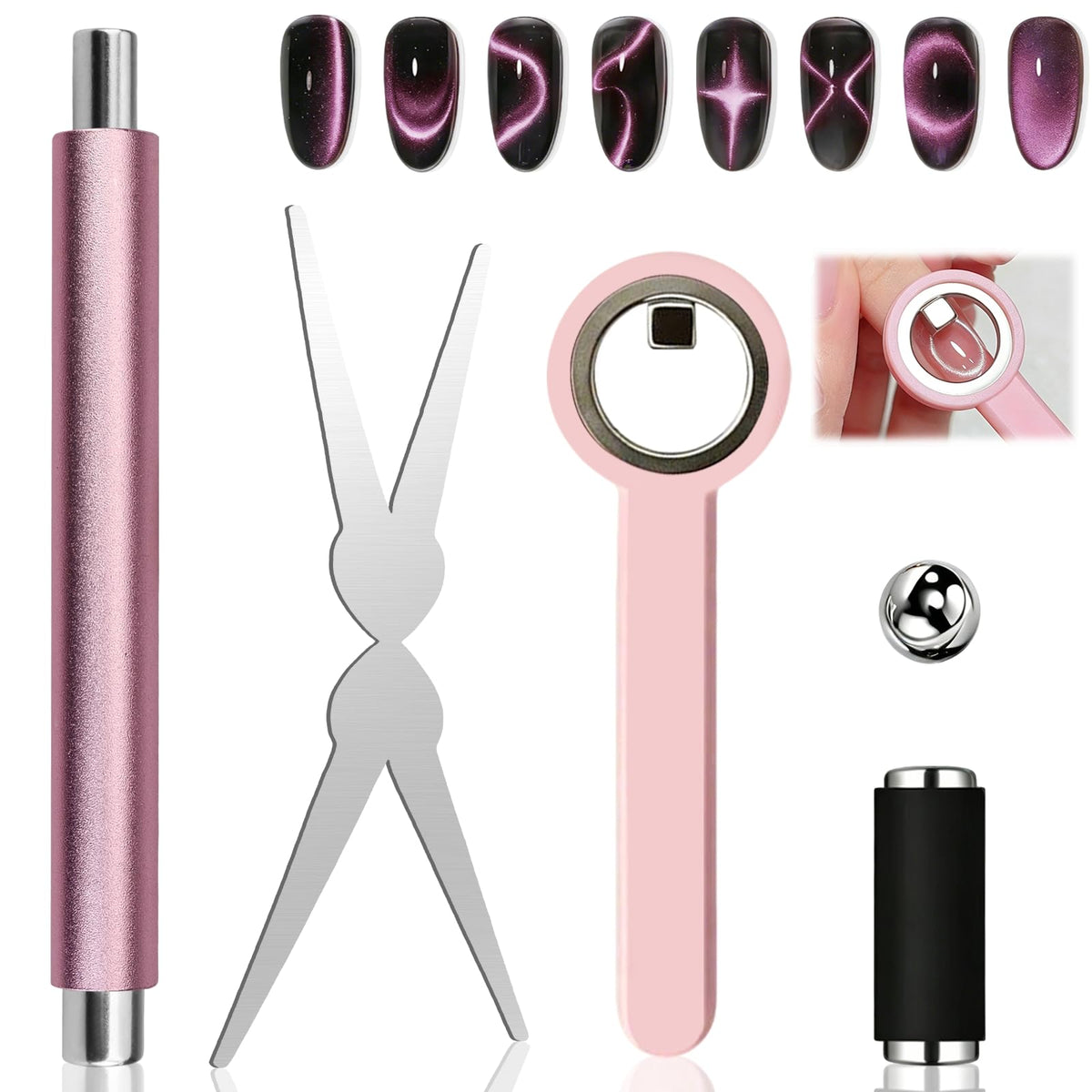 Plman circle magnet front view showing ergonomic handle and precise control