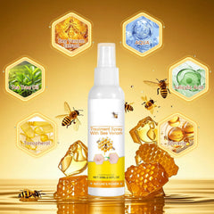 Plresen bee venom spray nozzle closeup demonstrating fine mist delivery