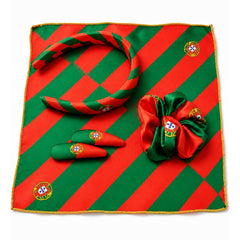 PMAIHNAS longtail bow scrunchie detail showing soft polyester texture