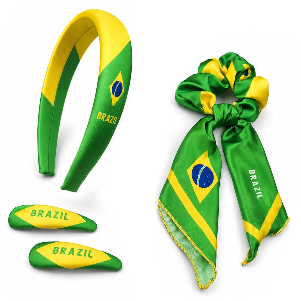 PMAIHNAS front packaging showing Brazil flag headband and set benefits