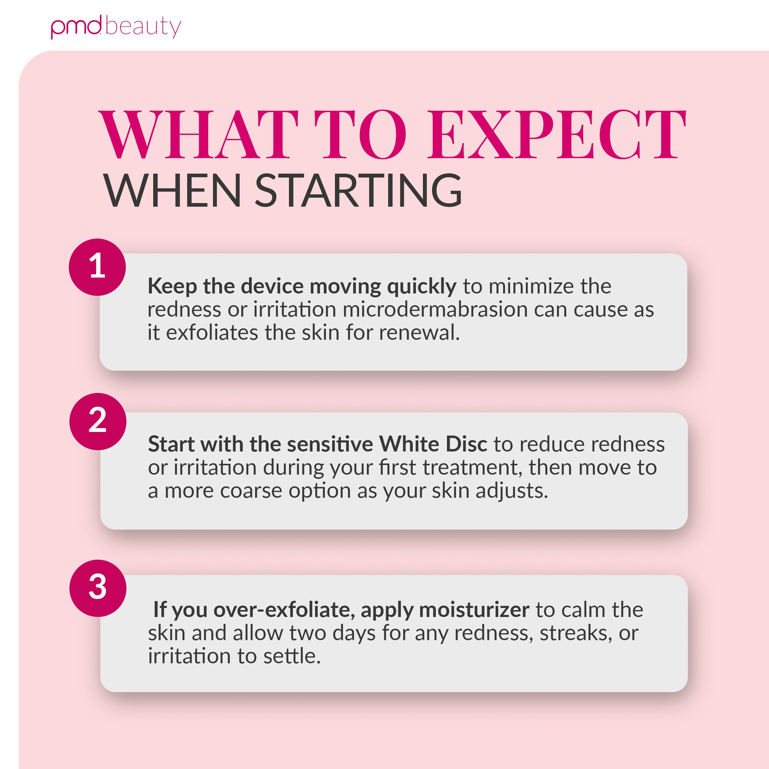PMD Beauty accessories and replaceable parts arranged to show kit completeness benefit