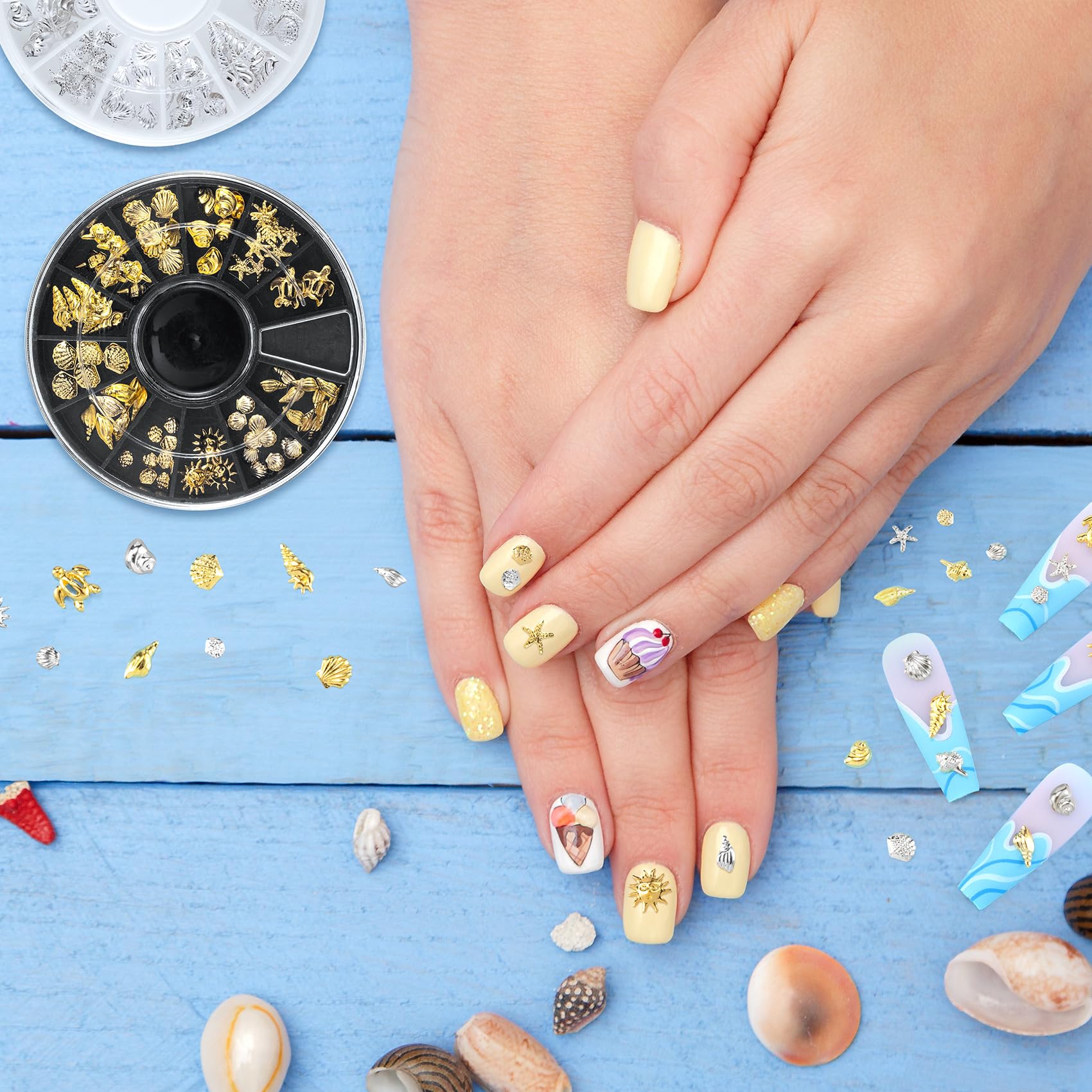 Pndeyo gold and silver discs flatlay displaying variety and mixed-metal styling