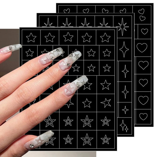 PODUOJIEYI close-up of hollow heart stencil edge highlighting precise cut and clean results