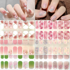 PODUOJIEYI close-up of cherry blossom and tulip patterns for delicate detail