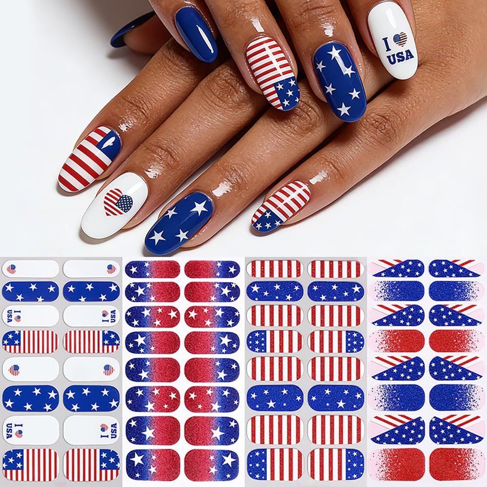 PODUOJIEYI American flag full-wrap design demonstrating bold patriotic look