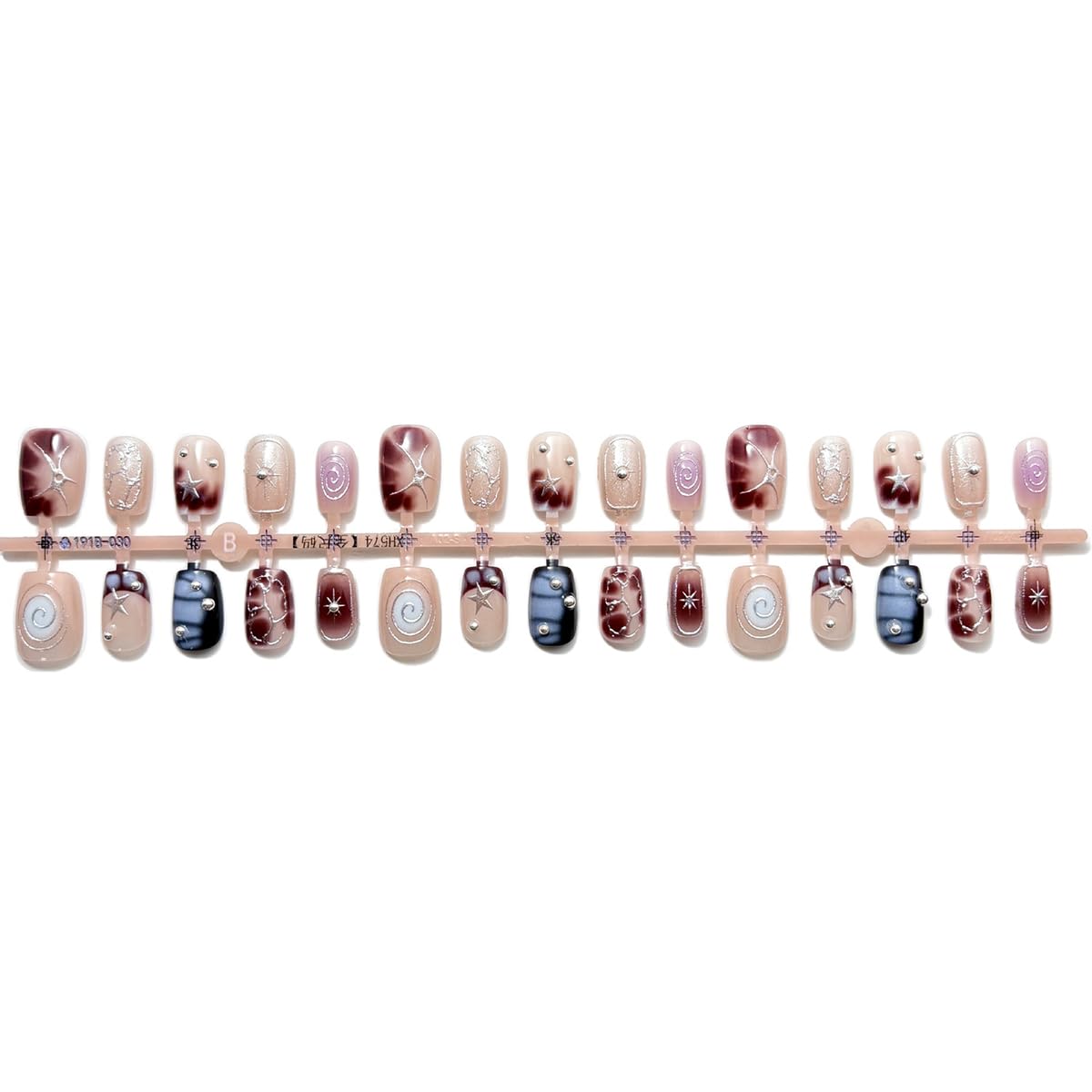 PODUOJIEYI press-on nails on hand showing wearable everyday look