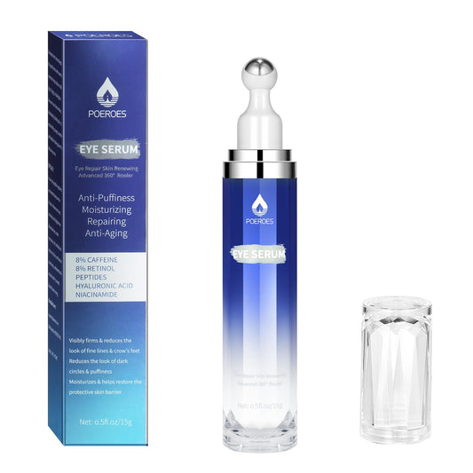 POEROES front bottle view showing sleek design and active blend