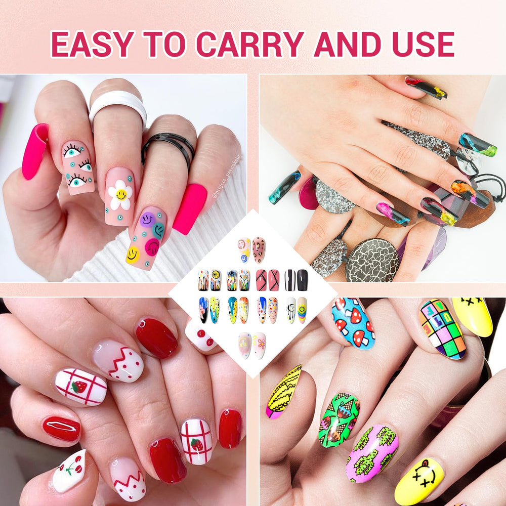 Poiykmt lifestyle manicure in progress conveying salon-quality results at home