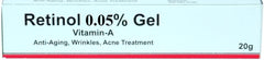 Polet retinol gel front tube showing packaging and 20 g size for travel convenience